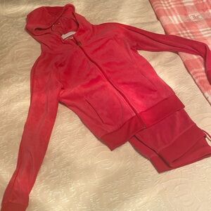 Juicy Couture pink velvet tracksuit